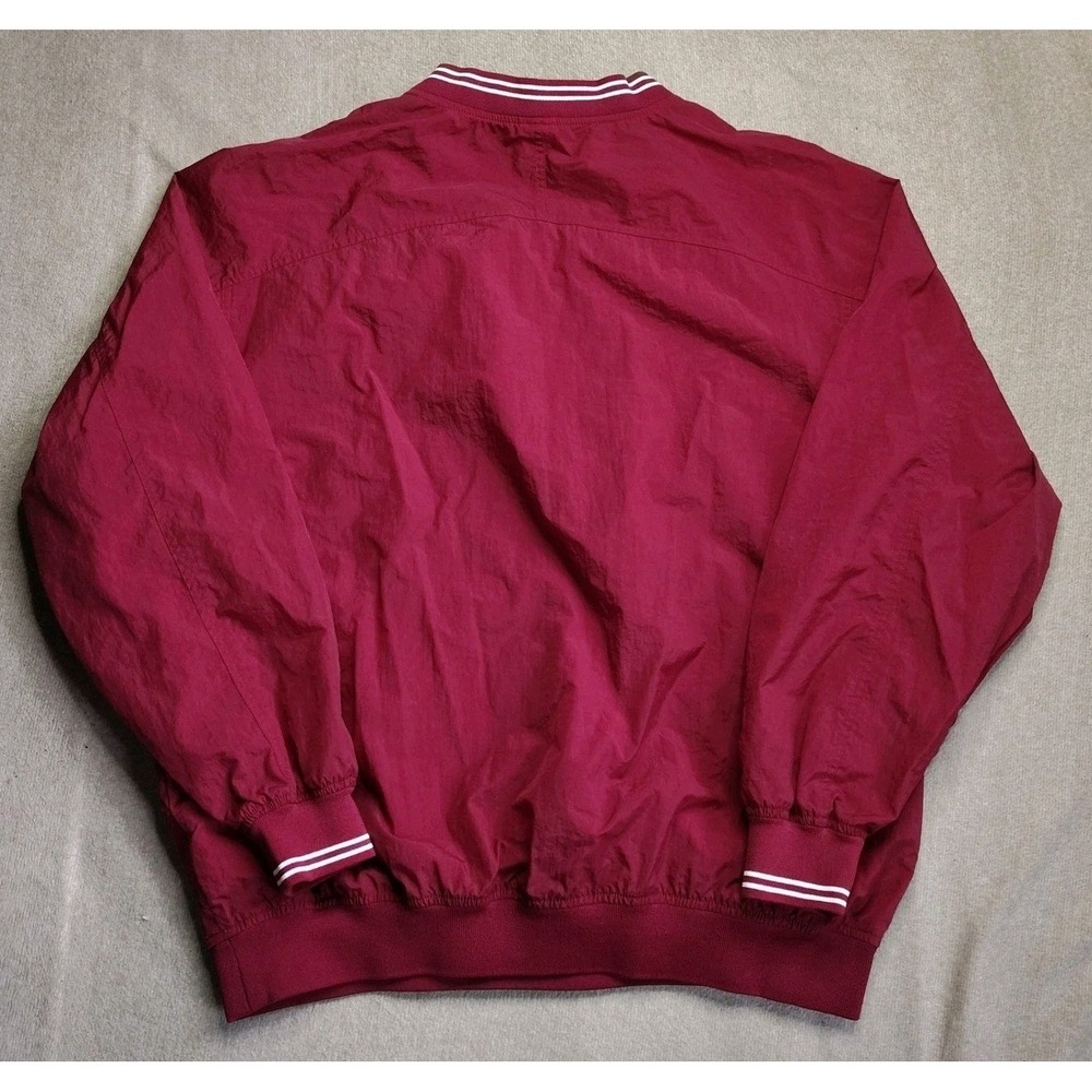 Vintage Nike Mens Windbreaker Pullover XL Maroon Red Center Check Swoosh 90s - Picture 5 of 7